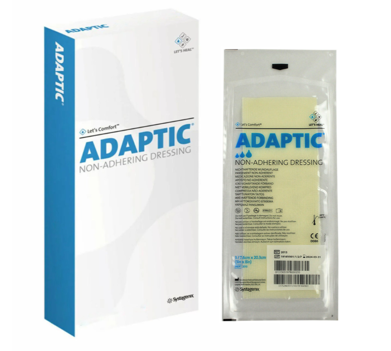 Adaptic 2013 Non-Adhering Dressing 7.6cm X 20.3cm