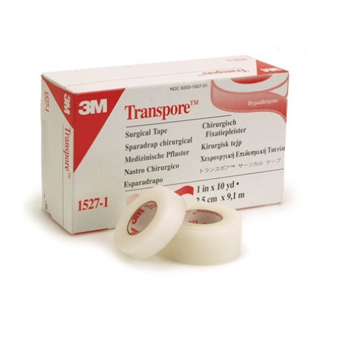 3M™ Transpore 1527-1 Cerrahi Flaster 25cm x 91m (12 Adet)