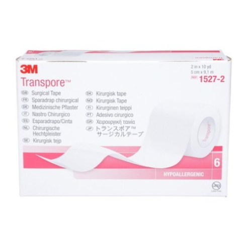 3M™ Transpore 1527-2 Cerrahi Flaster 5cm x 91m (6 Adet)