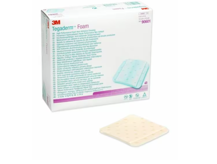 Tegaderm 90601 Yapışkansız Köpük Örtü 10cm x 10cm
